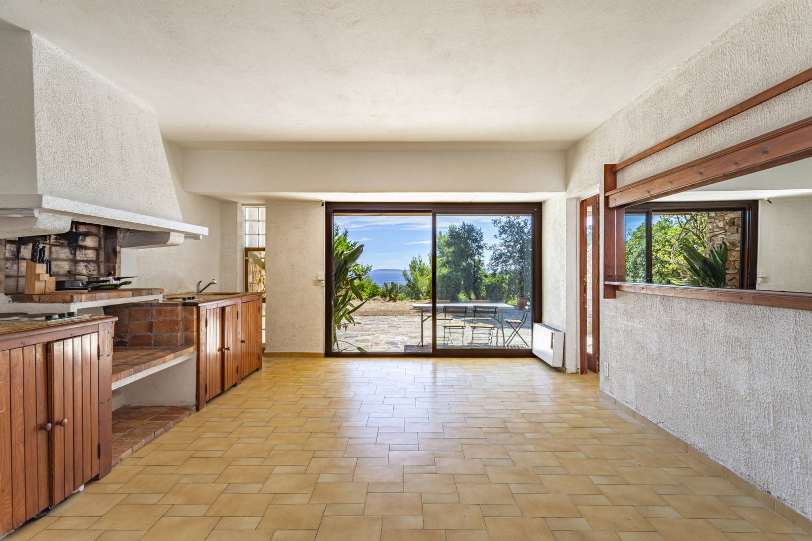 Salon vue mer Gaou Bénat