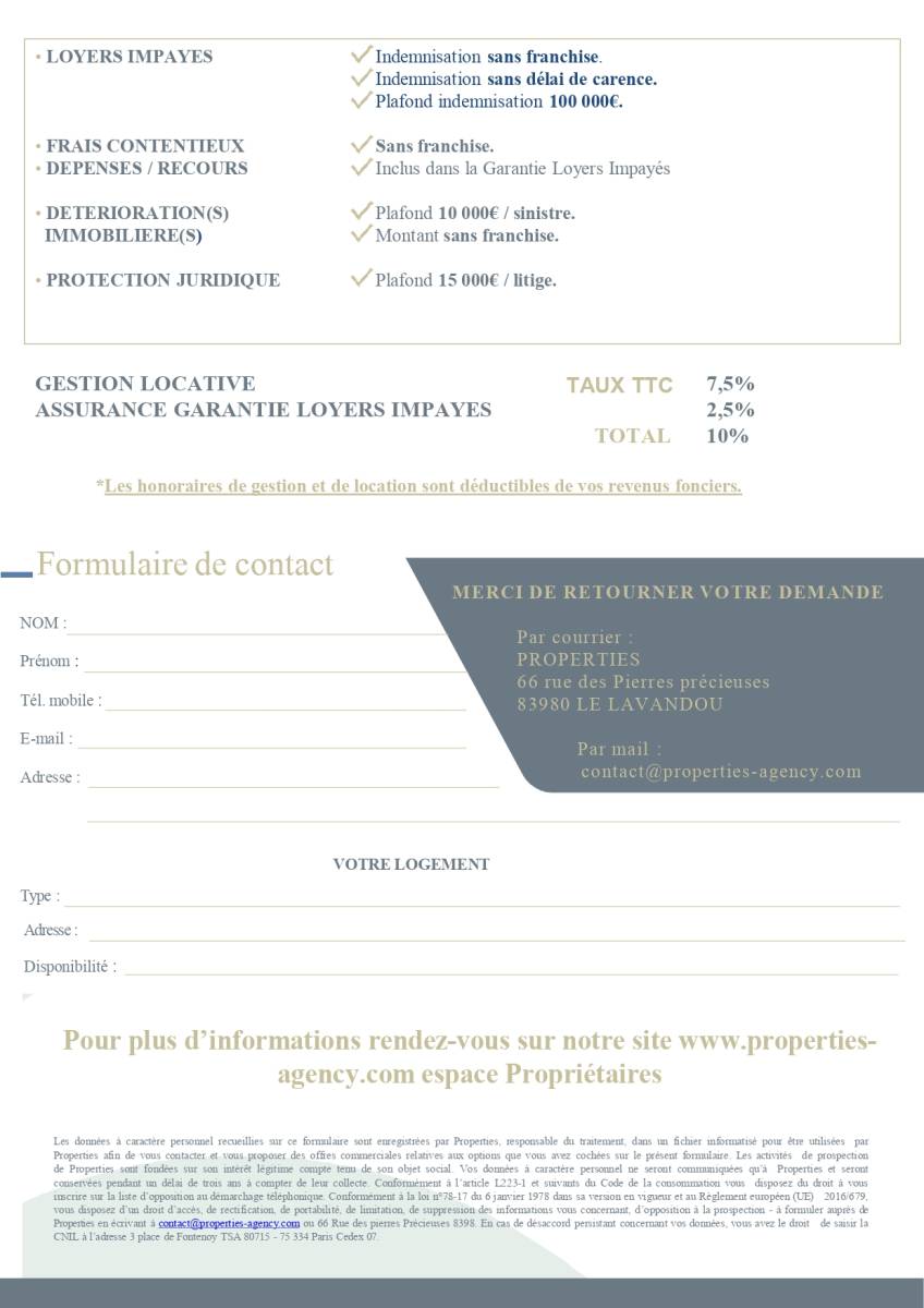 LOCATION DANS LE VAR 83