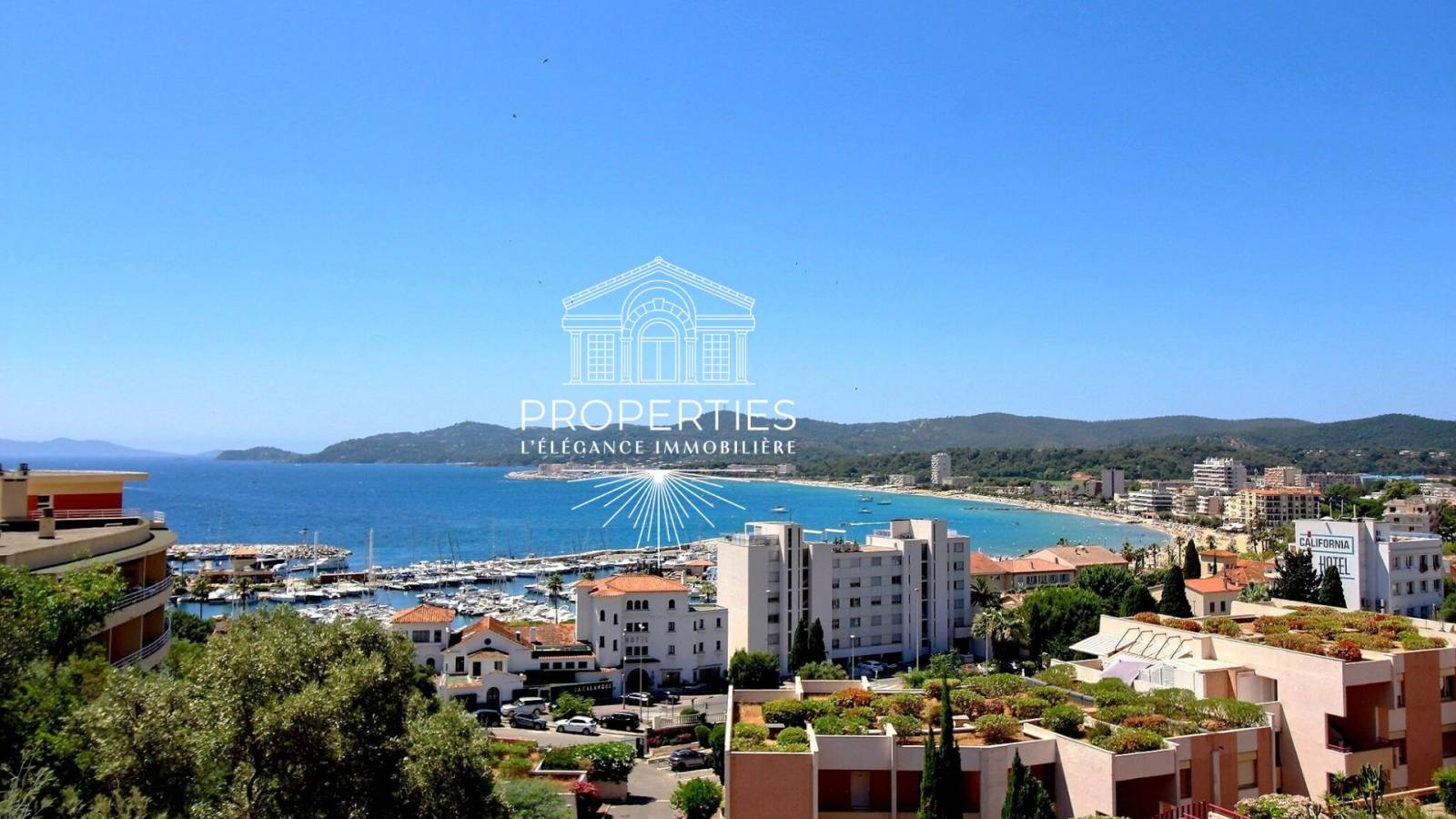 À vendre appartement T3 lumineux au Lavandou, vue mer, terrasse plein sud, garage, proche plages